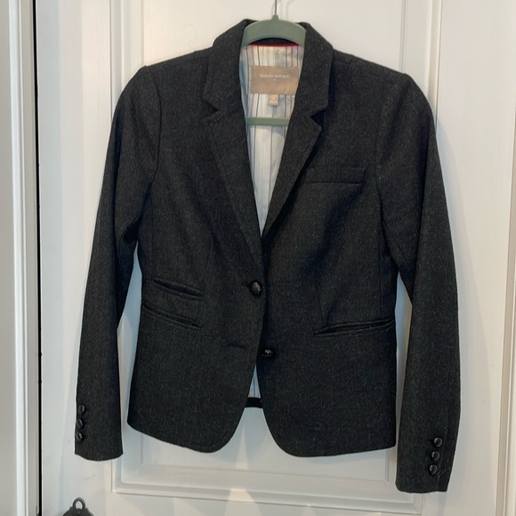 Wool charcoal grey blazer - Picture 1 of 3